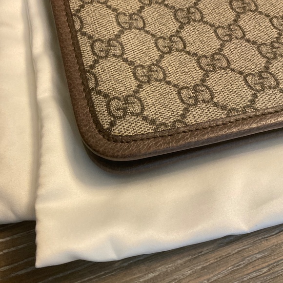 Gucci supreme web Ophidia clutch bag - Picture 4 of 6